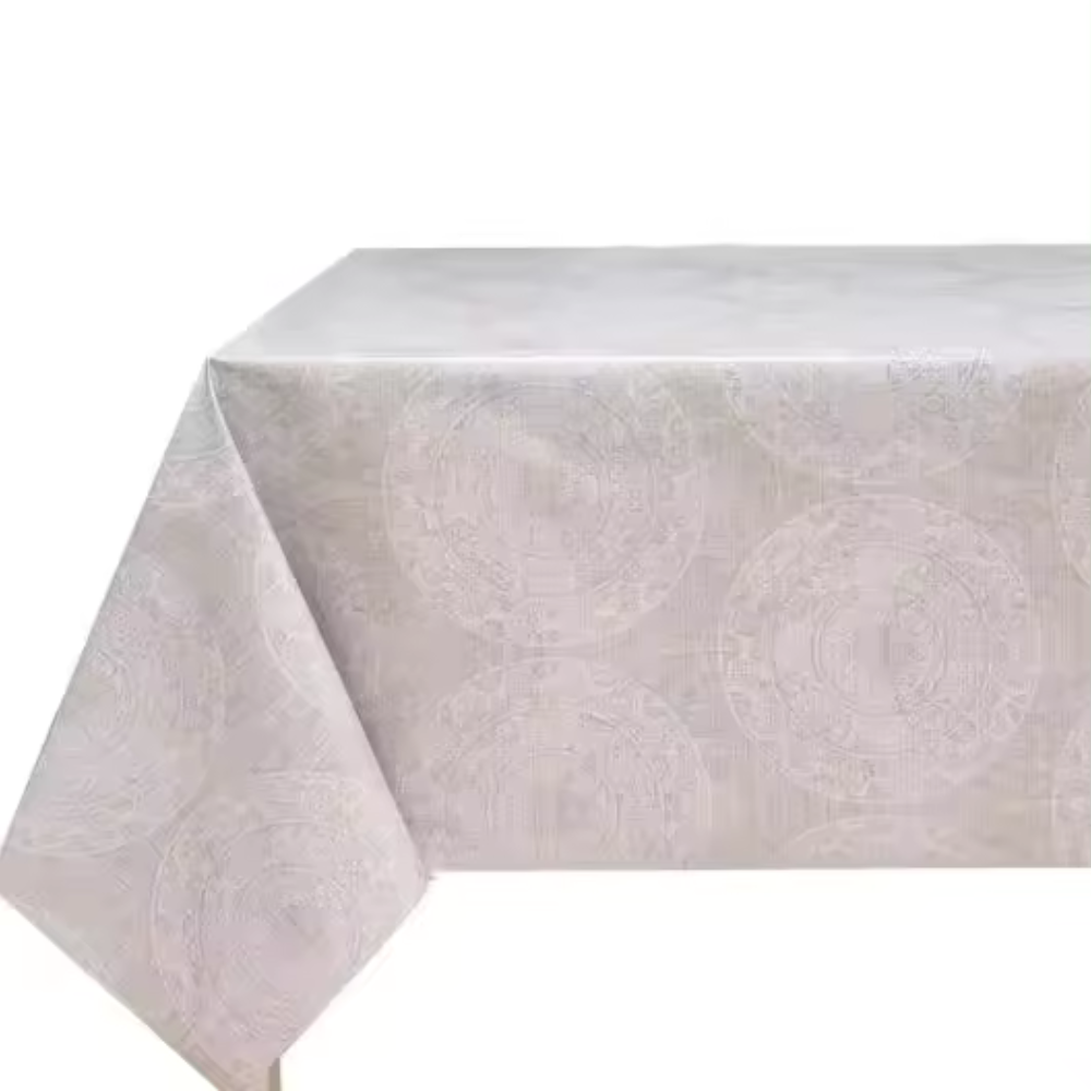 Mantel Hulehule Tex - Estampado Resistente al Agua Diseño Innovador Anti manchas PVC Arnedo Crema