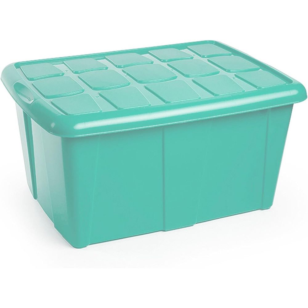 Caja de almacenamiento, pongotodo ropa, Hogar, 60L litros organizador Impermeable (Verde agua) COSHANO