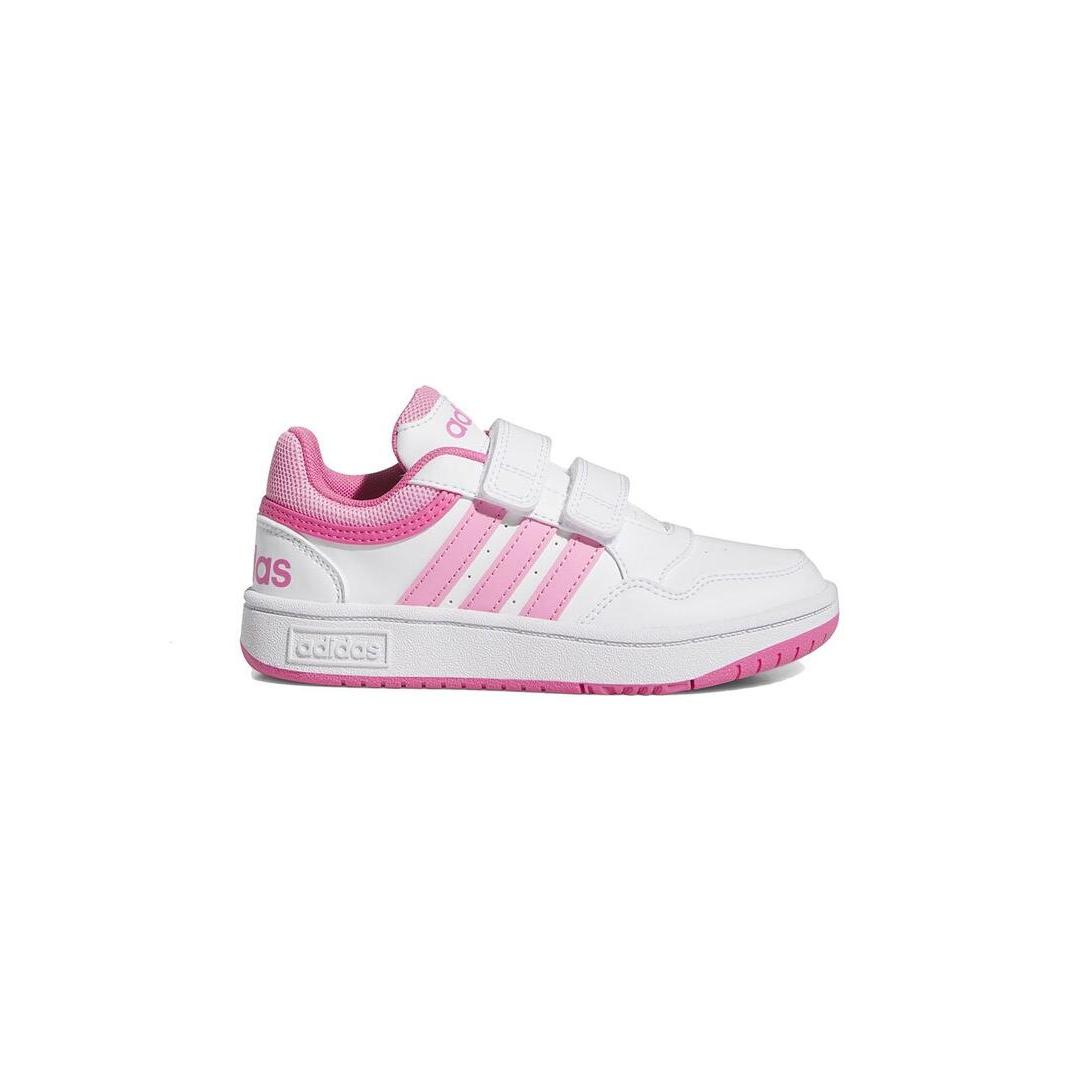 Zapatilla Niña/o adidas Hoops Blanco Rosa