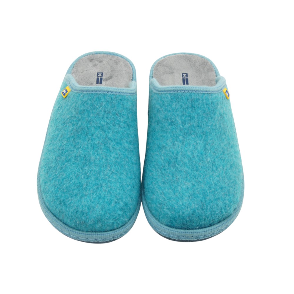 NORDIKA'S mod. 2625 zapatilla casa para mujer en lana natural, sin cordones