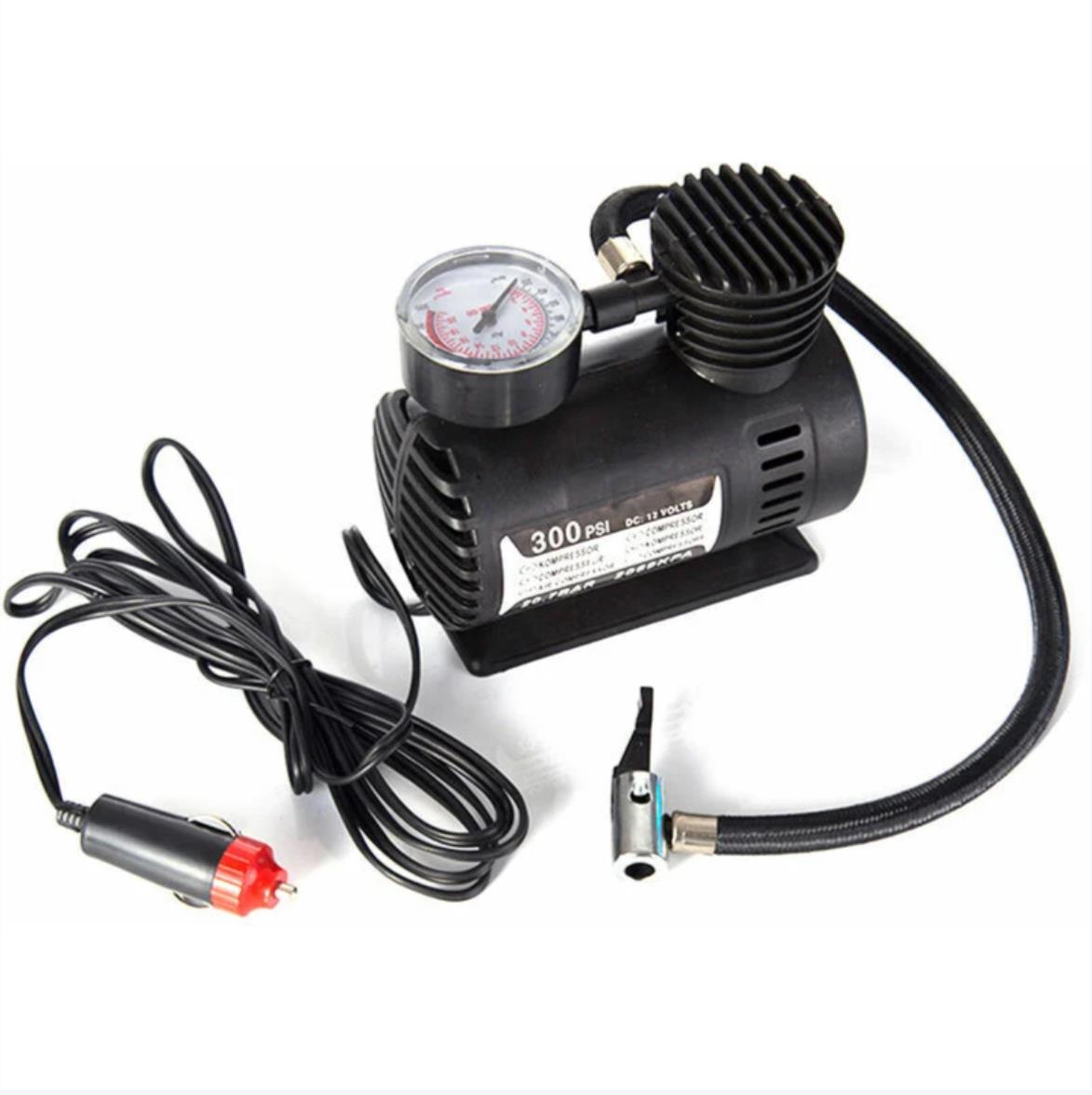 Mini bomba infladora eléctrica portátil para Coche, inflador de aire neumático, compresor automático, 300psi
