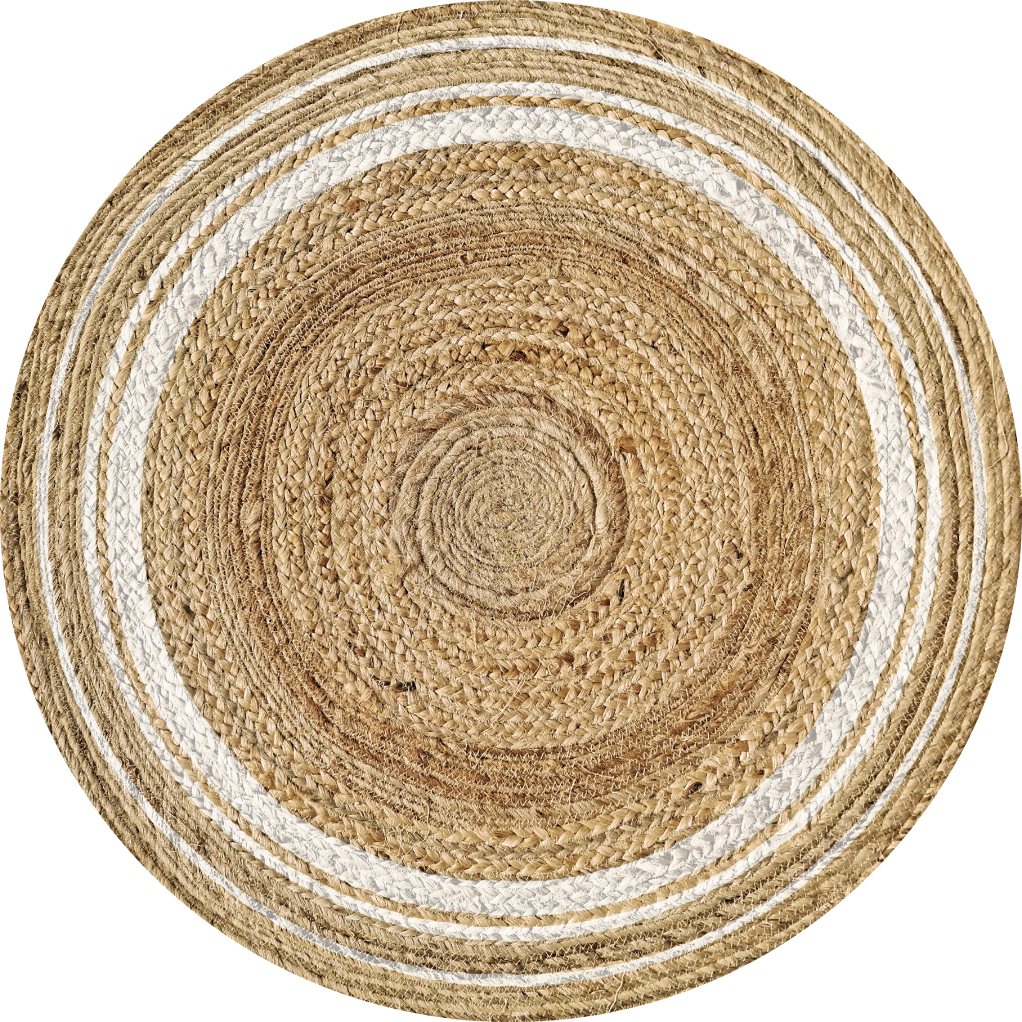 VINILIKO, set de 4 individuales Carthago Blanca Redonda 4u-[Diam] 40 cm