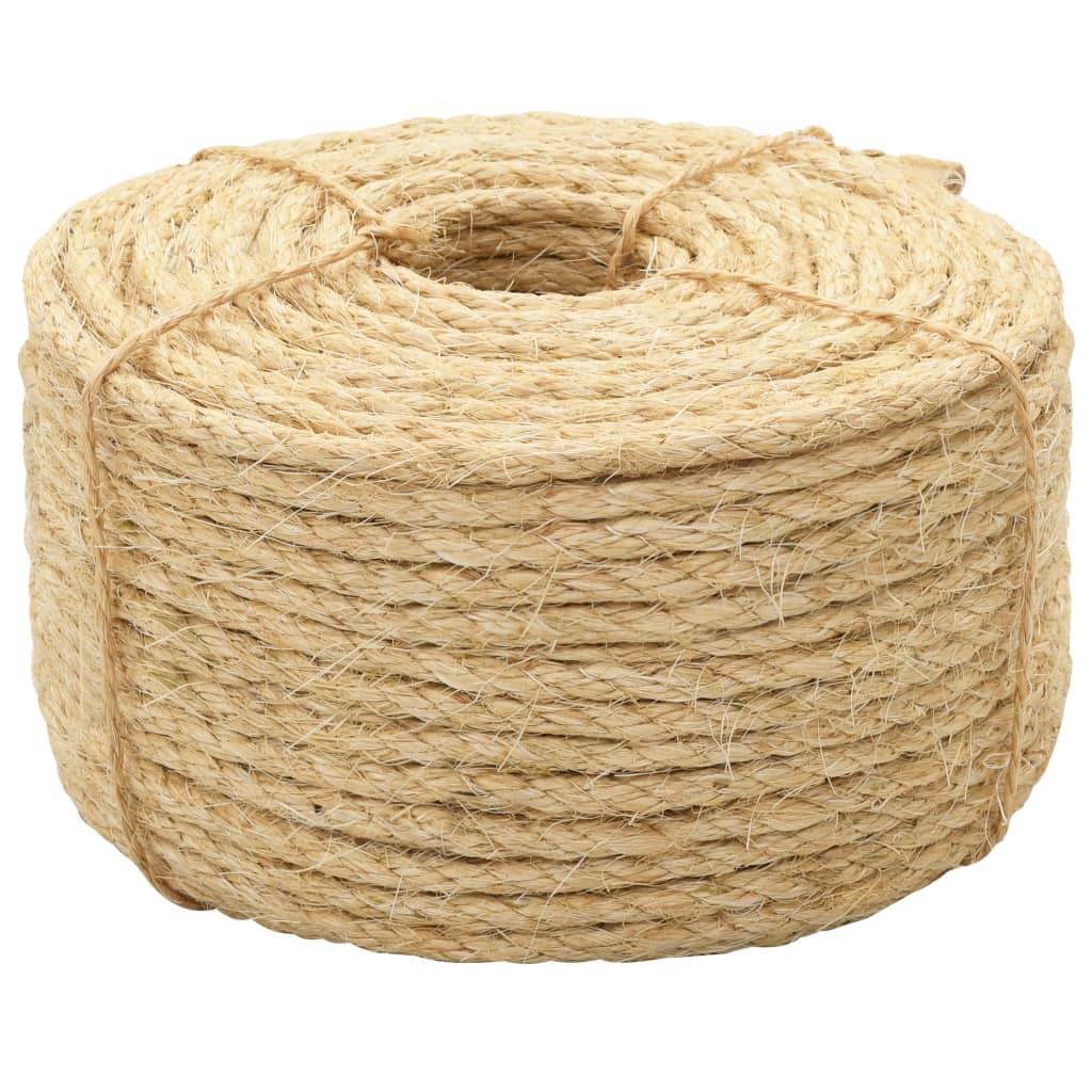 vidaXL Cuerda Cordel de Bricolaje Soga de Jardinería 100% Sisal Longitud de 100 m Diámetro 4 mm,  6 mm,  8 mm y mas