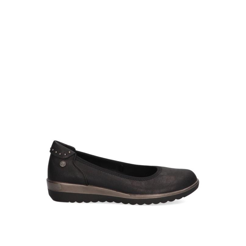Zapato Cómodas Xti - Mujer - Suela Plana - Modelo 142020 - Color Negro