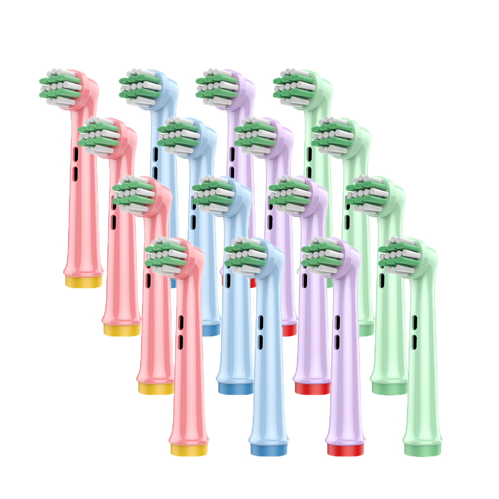 Pack 4-18 Pcs Cabezales De Recambio Para Braun Oral B, Blanco / Negro, Compatibles Con Los Cepillos Eléctricos OralB Pro 1000/2000/3000/5000/6000 Smart Y Genius, Envío desde España, ¡entrega en 24-72 horas!