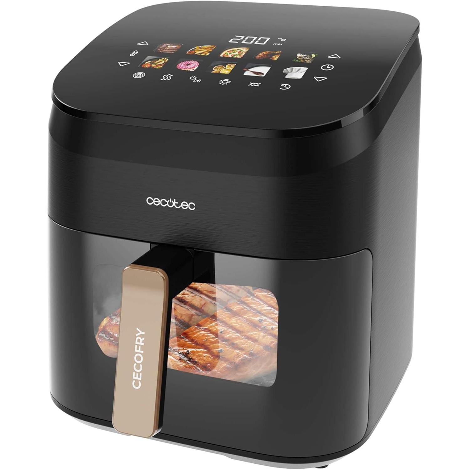 Freidora de aire Cecofry&Grill Smokin' 6500 con doble grill y ahumador