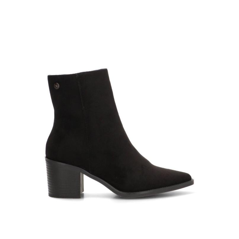Botin Campero Xti - Mujer - Tacón Medio - Modelo 146509 - Color Negro