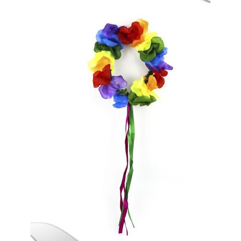 Corona De Flores Hawái Para Mujer, Accesorios Para Fiestas Hawaianas. #Partilandia #17292