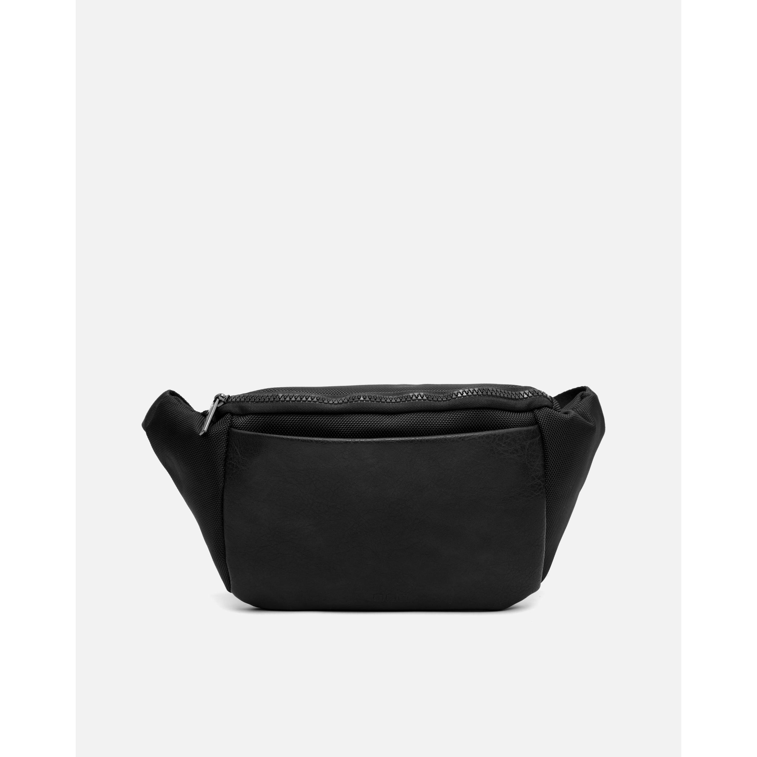Riñonera Hombre Marrón DEBY - Compacta y Versátil, Perfecta para Viajes y Deportes - Material Resistente: 80% Poliéster, 20% Poliuretano - Dimensiones: 16x5x34 cm