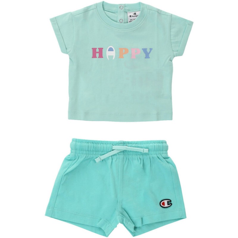 Conjunto Ropa Champion Set-404976-gs009-verde Agua-niña