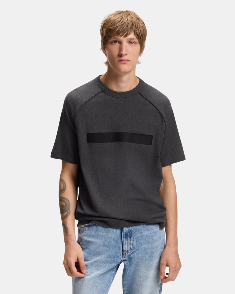HUGO 50563112 DALIK Camisetas Manga corta Hombre Gris