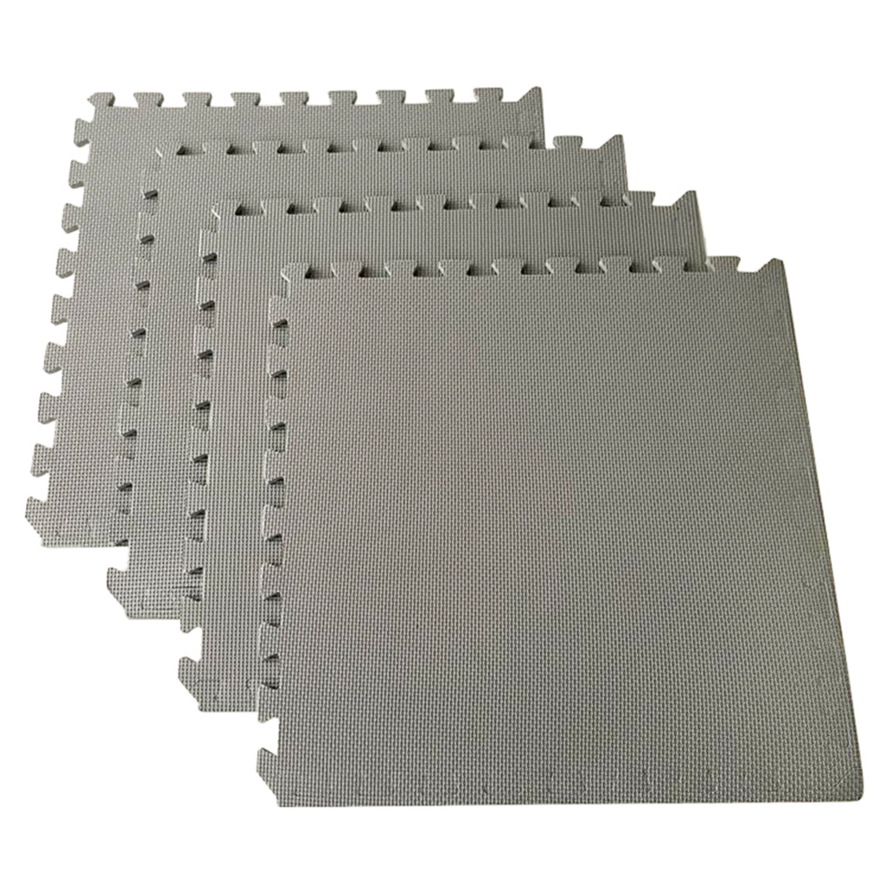 Esterilla Puzzle para Gimnasio y Fitness 60x60x1cm en packs | Tatami Negro fácil de montar | Goma EVA Antideslizante | Artes Marciales, Juego Infantil, Yoga, Pilates...