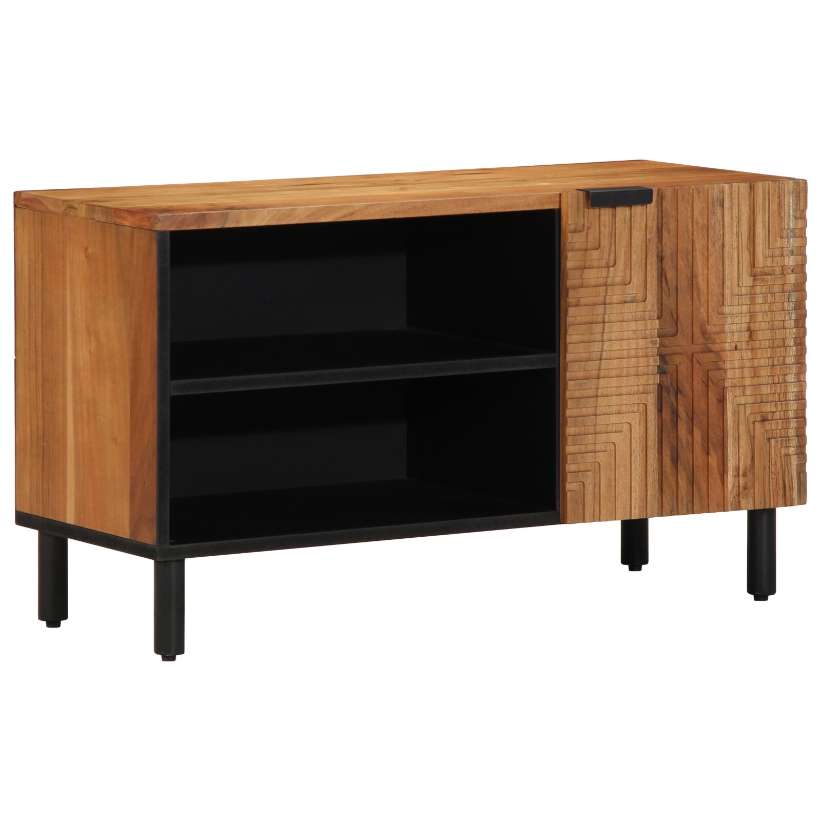 Cabinet de TV vidaXL 80x31,5x46 cm Madera maciza de Acacia