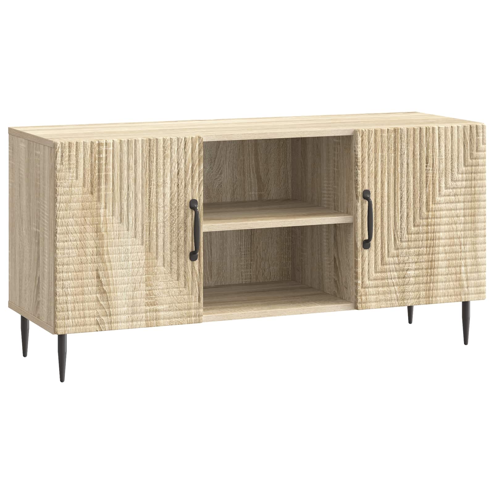 vidaXL Mueble de TV 102 x 34,5 x 50 cm Madera de Ingeniería Multicolor