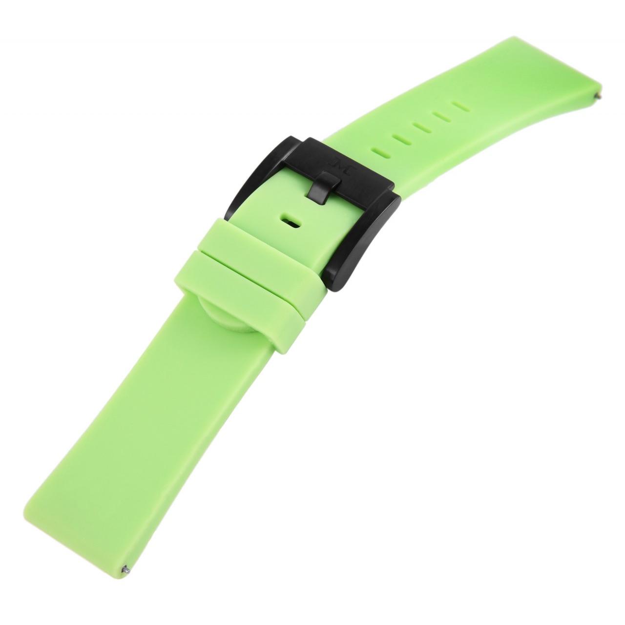 Mestre Artesão® Bracelete de Reloj Verde em Silicone - 22mm - 0012