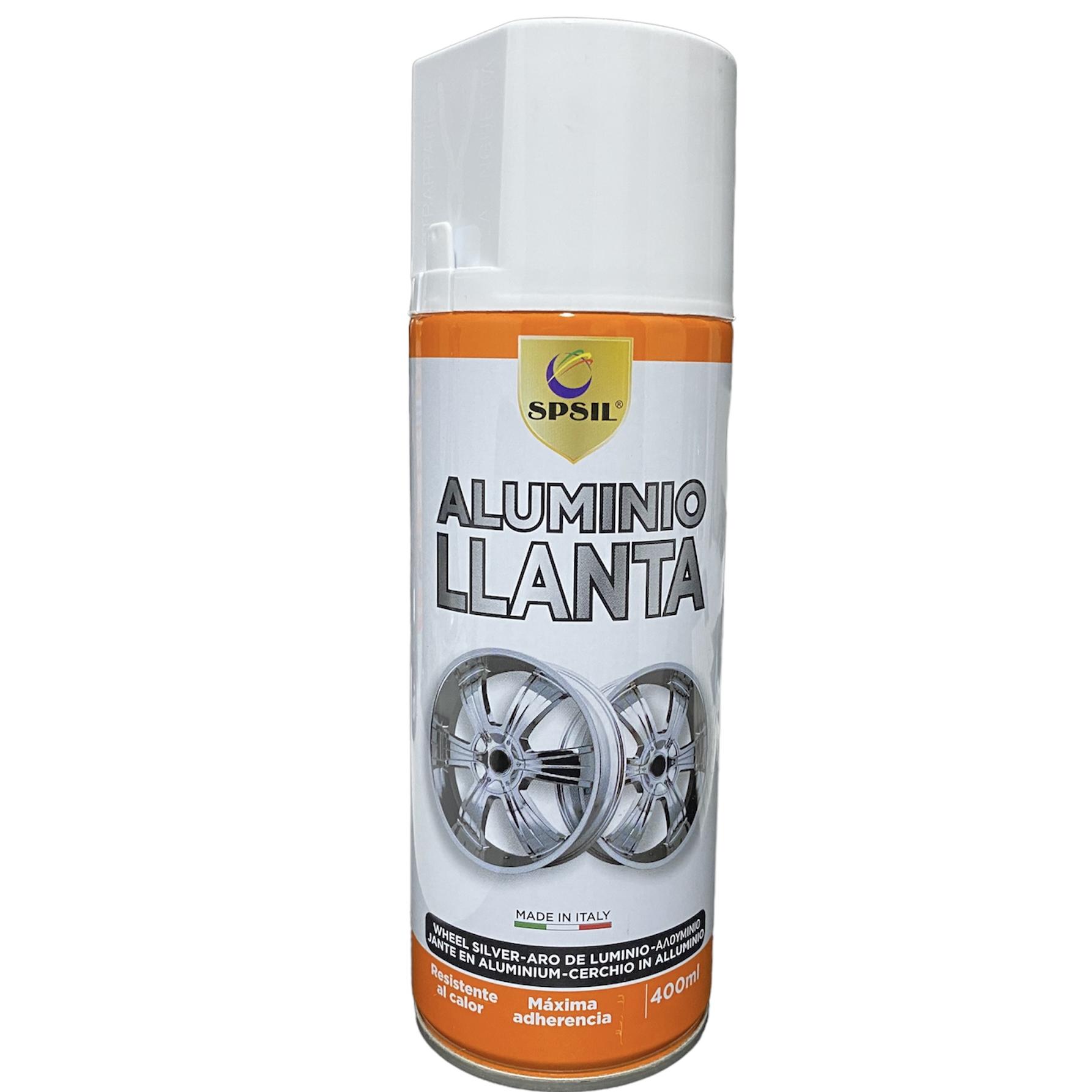 Pintura Plata para Llantas de Aluminio y Ruedas de Coche 400ml Spsil
