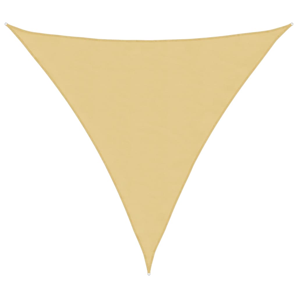 vidaXL Toldo de vela triangular tela Oxford 3x3x3 m Color Antracita, Beige, Crema