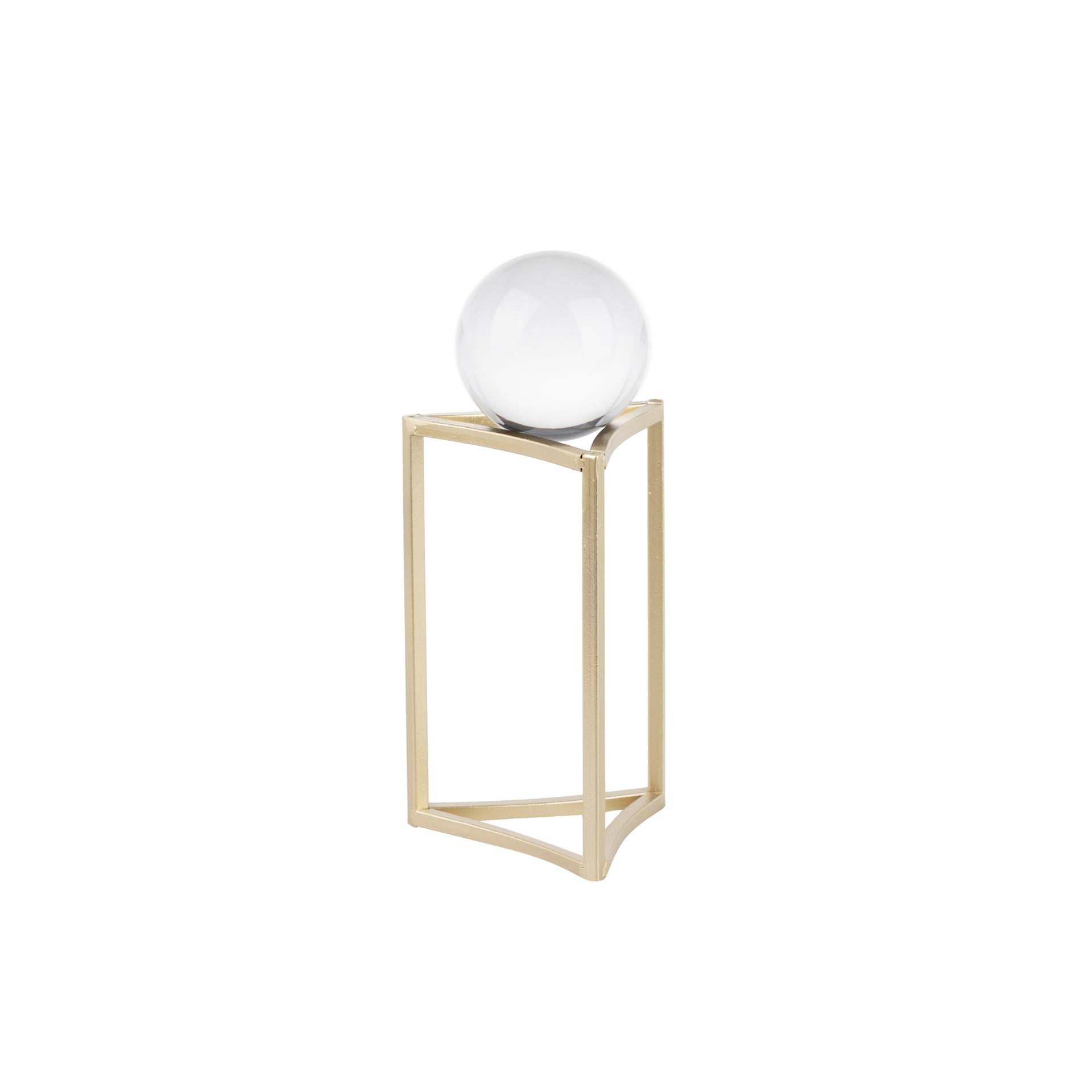 Figura decoracion metal cristal 14x12x28 cm , El mejor complemento para tu hogar.