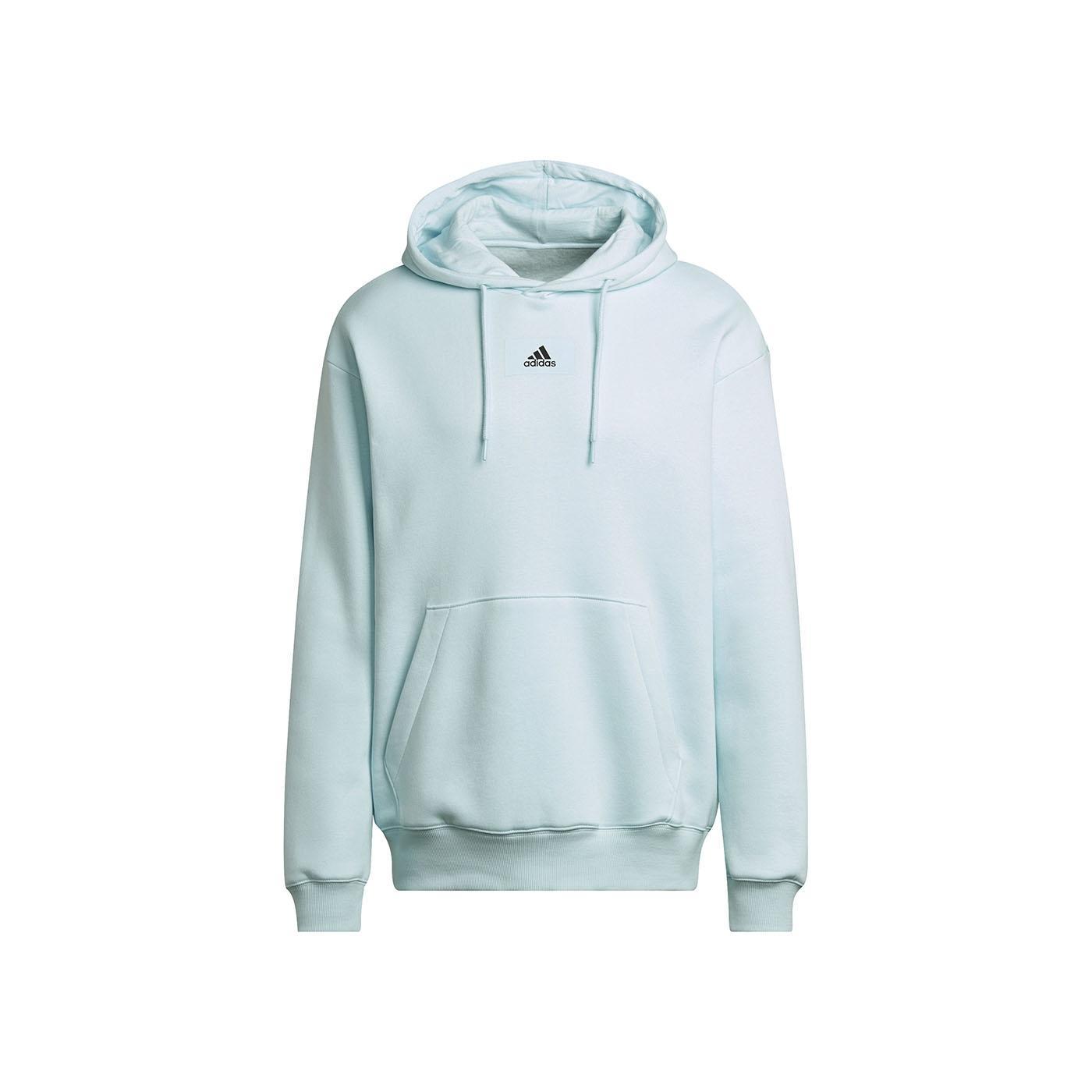 Adidas Sudadera Hombre Celeste Felpa Algodón Corte Holgado