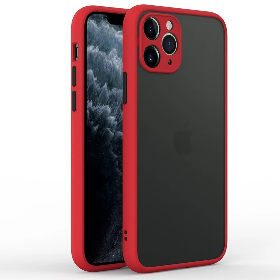 Funda A Prueba De Golpes Para Iphone 12 13 14 Mini Pro Max Plus Híbrida Mate De Lujo Carcasa Semitransparente Translúcida Cubre Cámara Varios Colores Negro Rojo Azul Verde Oscuro Envío Desde España
