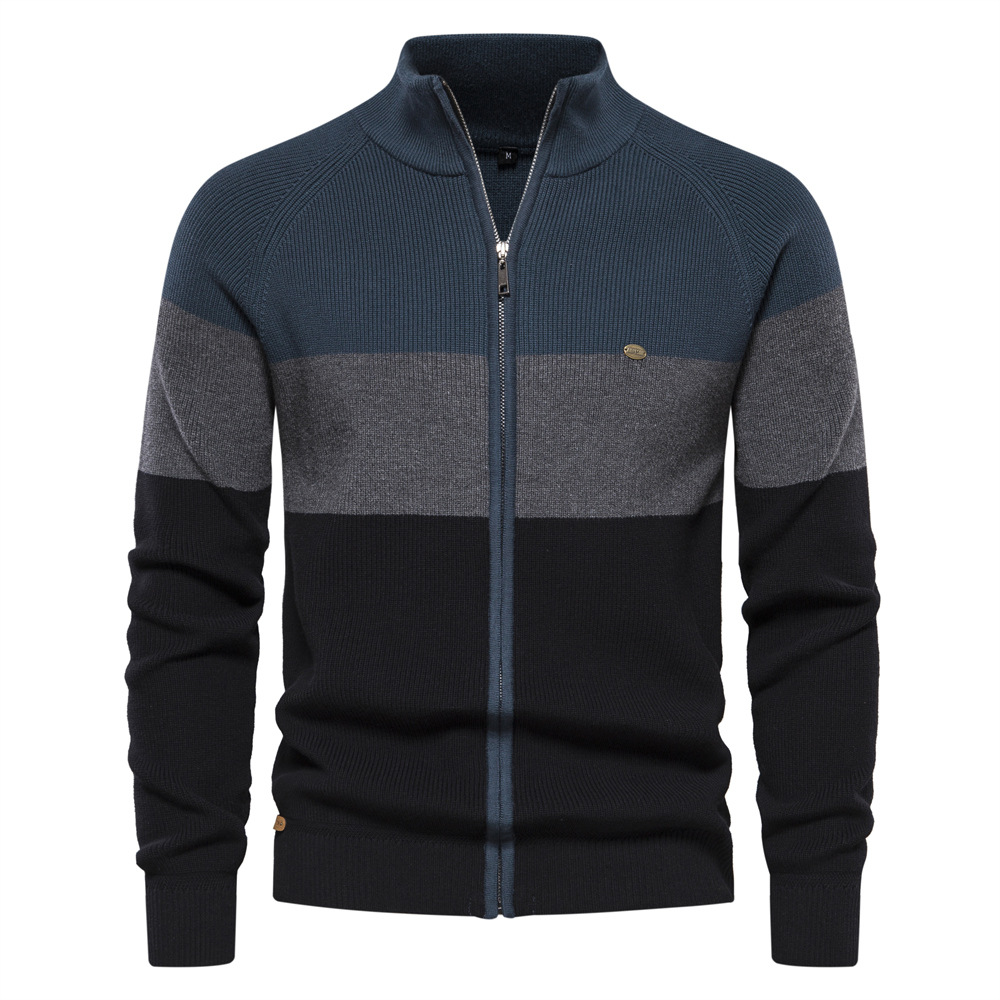 TK Chaqueta de punto para hombre, ideal para otoño e invierno.