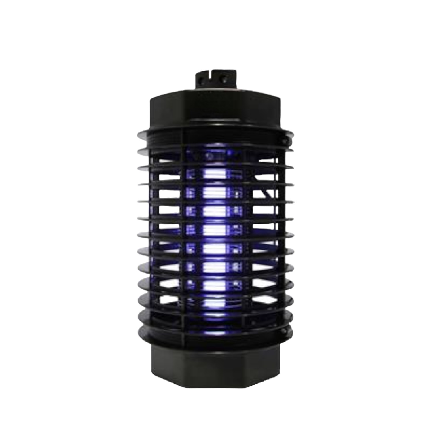 Mata Moscas y Mosquitos Eléctrico KMT Style - Lámpara Antimosquitos Interior - Ilumina y Mata Insectos Voladores - 25m² Cobertura - Luz LED Fluorescente 6W - Color Negro