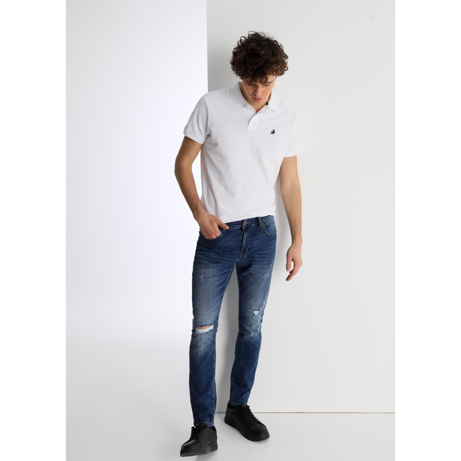 LOIS JEANS - Jeans con pequeños rotos - Skinny fit - Tiro Medio  - Tallaje en Pulgadas- Tallaje en Pulgadas