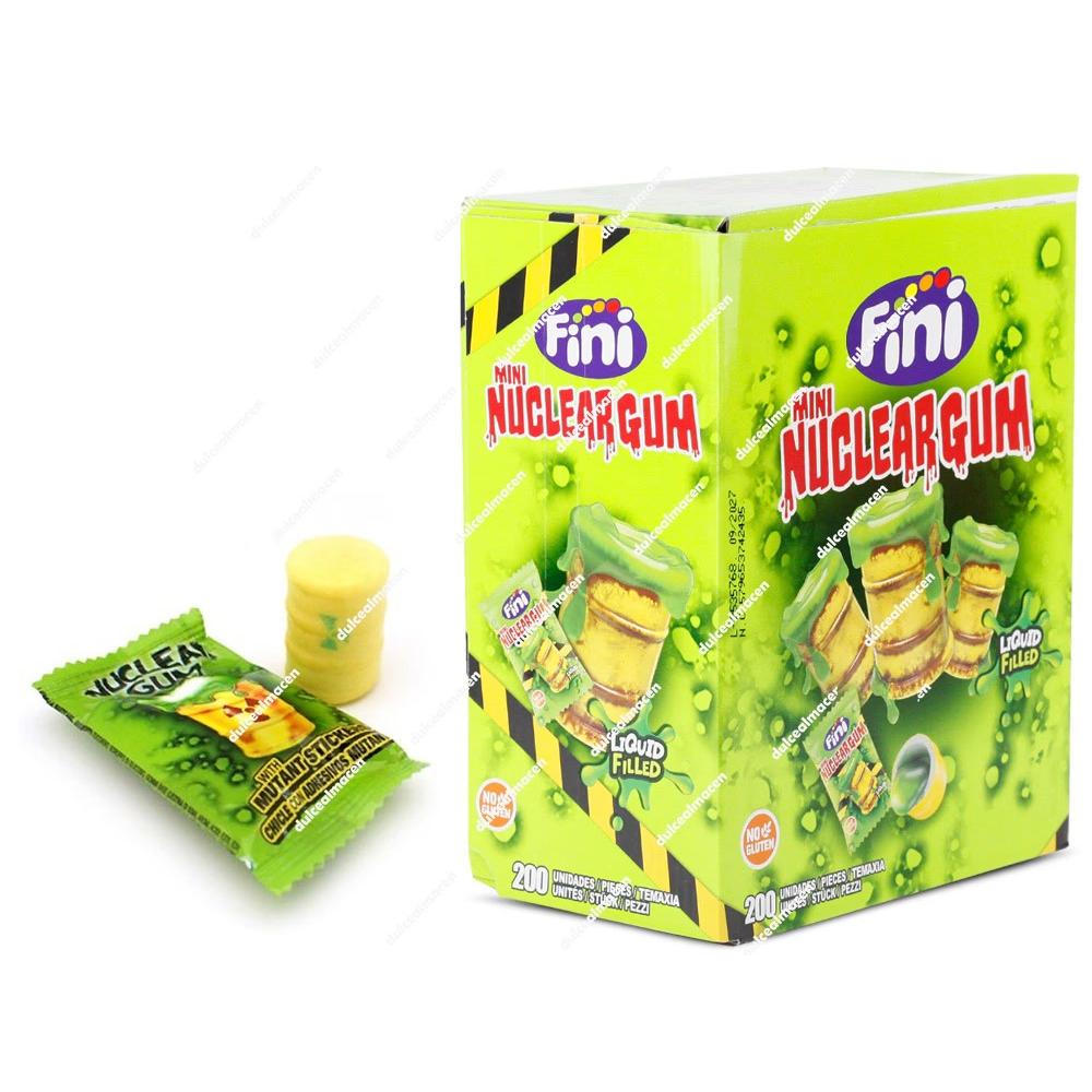Fini Boom Mini Nuclear Gum 200 uds | Chicles Rellenos Ácidos Sin Gluten