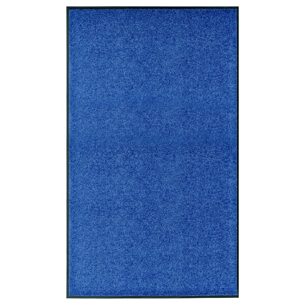 vidaXL Felpudo Lavable 90x150 cm Alfombra Entrada Pasillo Casa Puerta Color Azul, cyan, Crema y mas