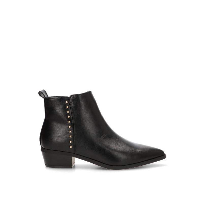 Botin Campero Etika - Mujer - Tacón Medio - Modelo 110551 - Color Negro