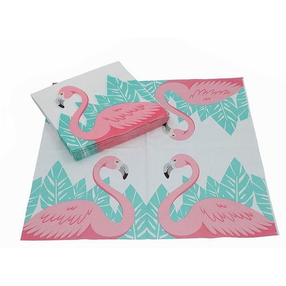 Colorbaby - Servilletas Desechables Pack 20 Flamingo 30 Cm - Decorativas