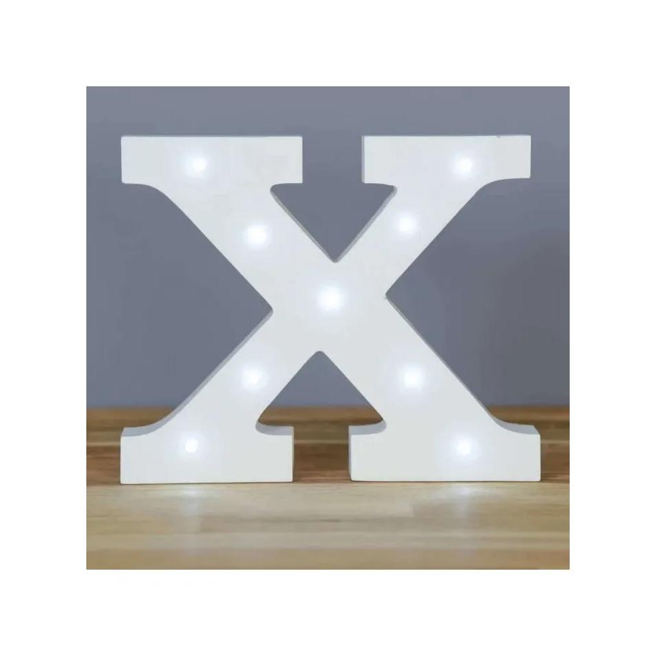 Letra de luz LED decorativa, letras del alfabeto de madera, funciona con pilas, para fiestas, bodas, decoración – Sweet Home