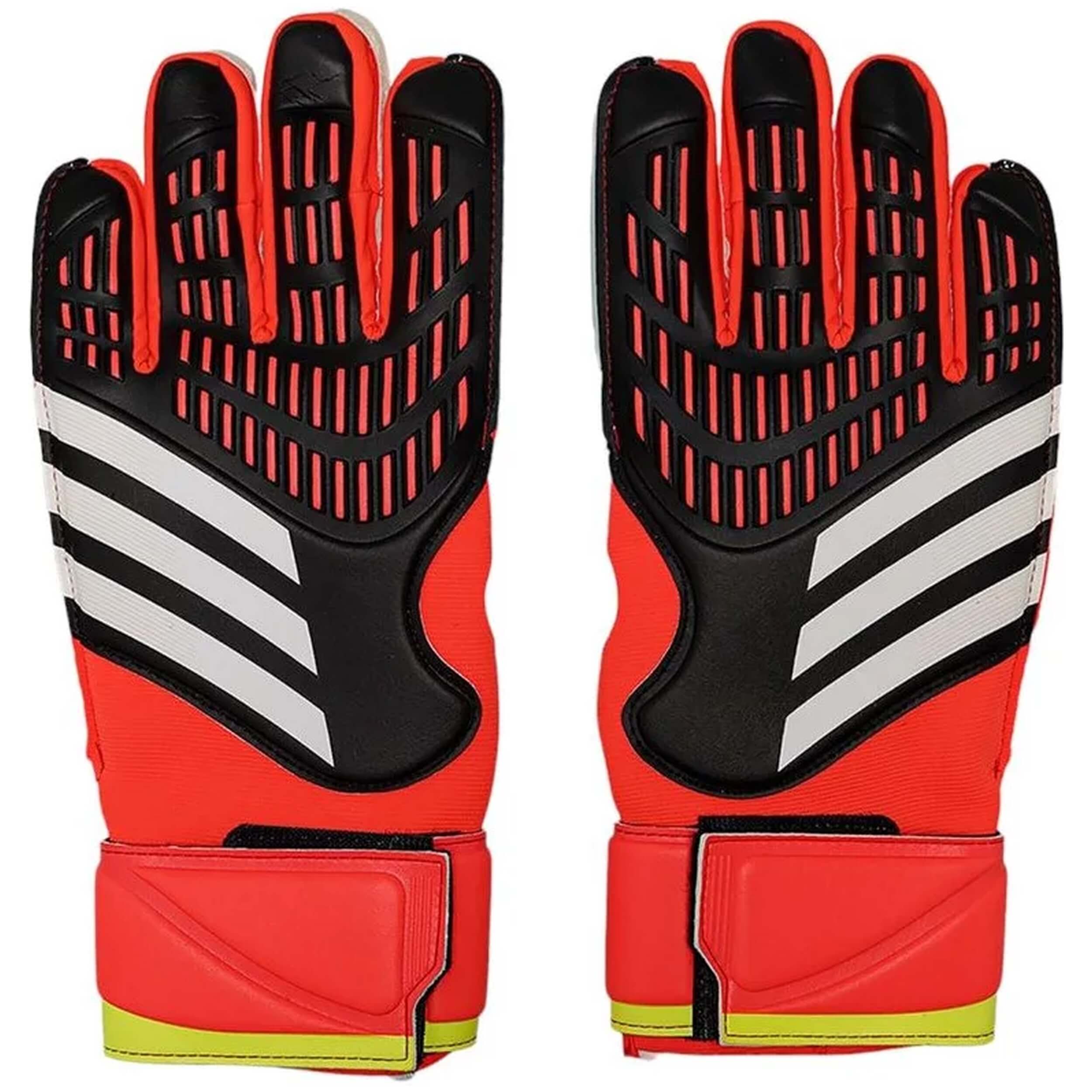 Guantes De Futbol Adidas modelo Predator GL Match "Black/Solar Red" para hombre y mujer en color Rojo