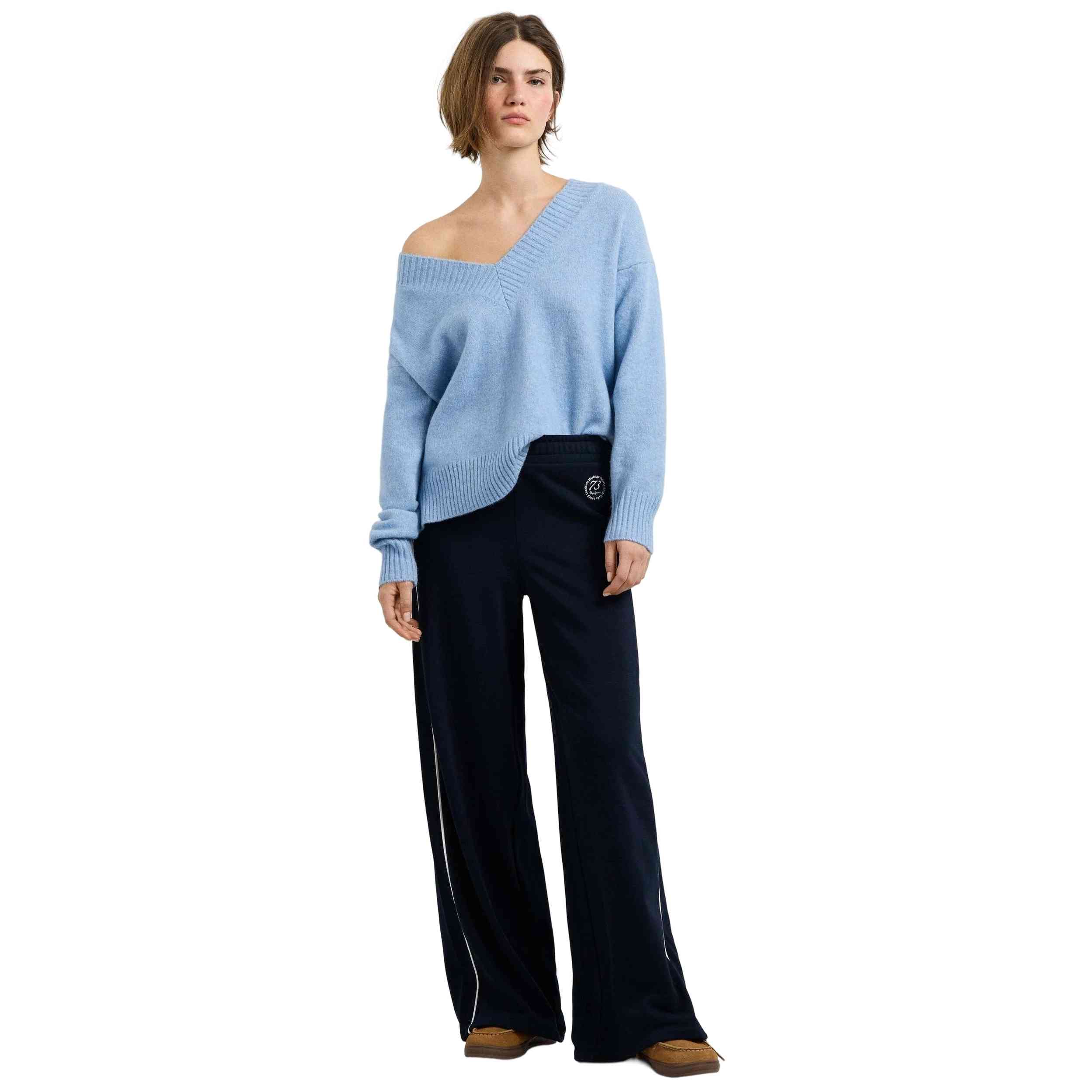 Jersey Pepe Jeans modelo Ashley V Neck "Horizon Blue" para Mujer en color Azul