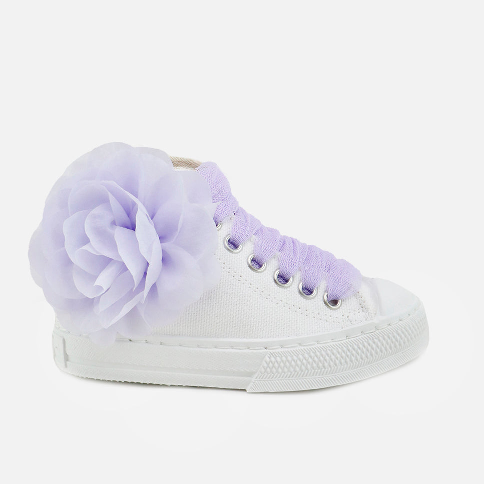 Botas Lona Flor Lila Plumeti Urban57 | Eli 1957