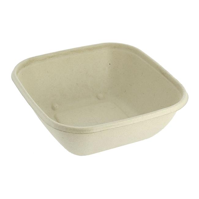 MONOUSO | Bol de Caña de Azúcar 750ml 17x17x5cm (300 Uds)