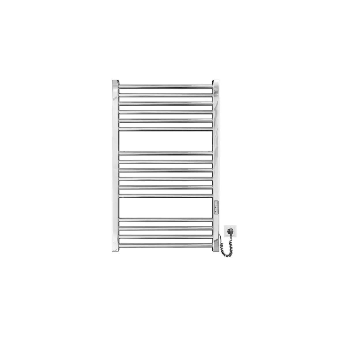 Radiador toallero eléctrico Mario Modelo Hera-I Toallero Eléctrico para baño Bajo Consumo de Acero Inoxidable  80x50x8 170W