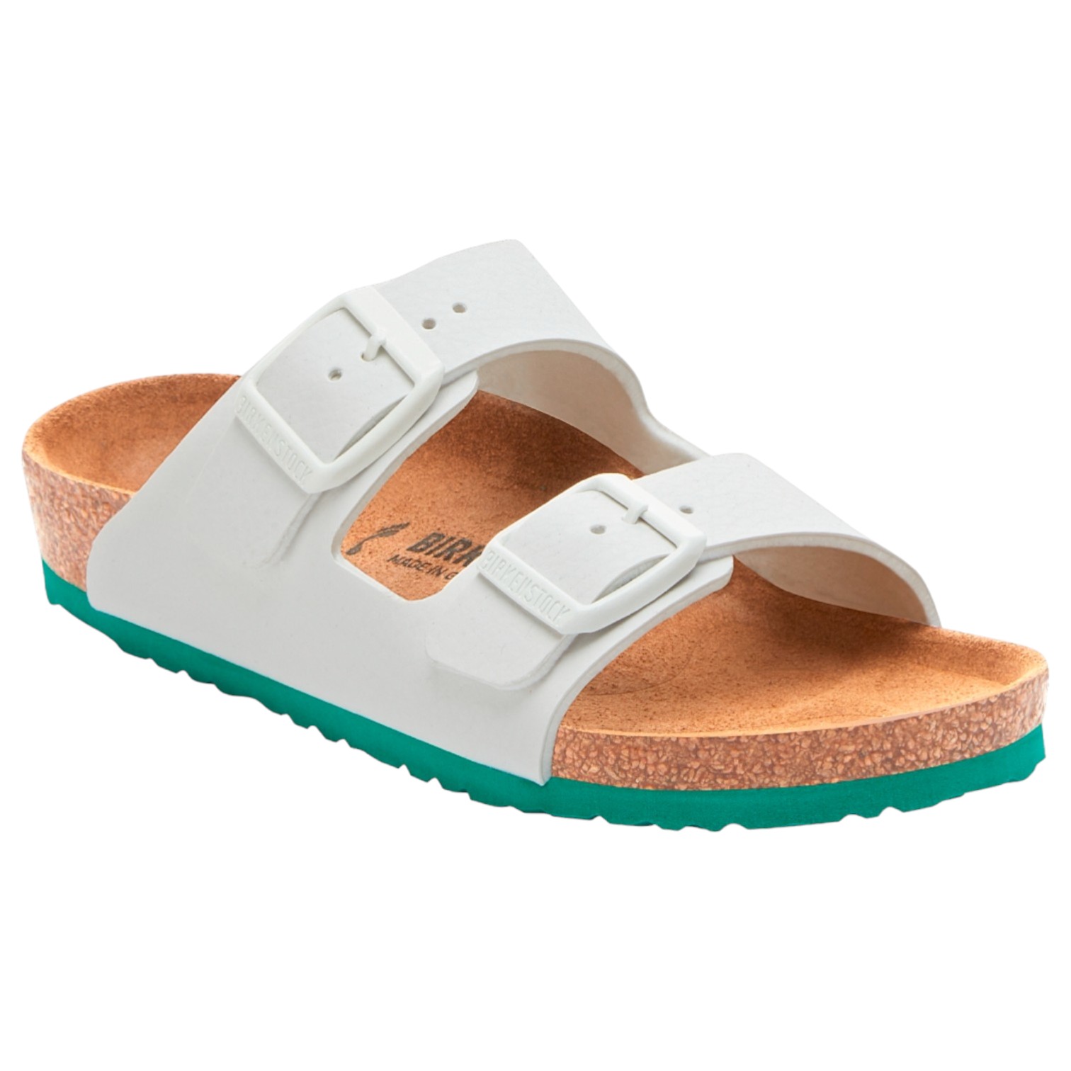 Sandalo Bimbo Birkenstock Arizona Kids BS Desert Soil White Green