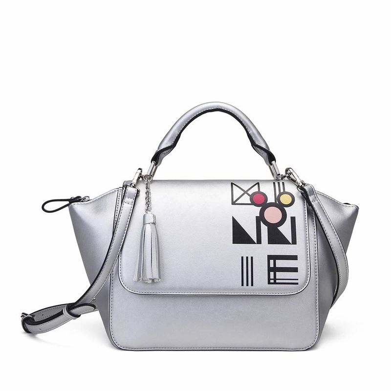 Arditex Bolso de Mano Minnie Mouse Metallic 30 X 24 X 13 Cm - Ligero y Espacioso