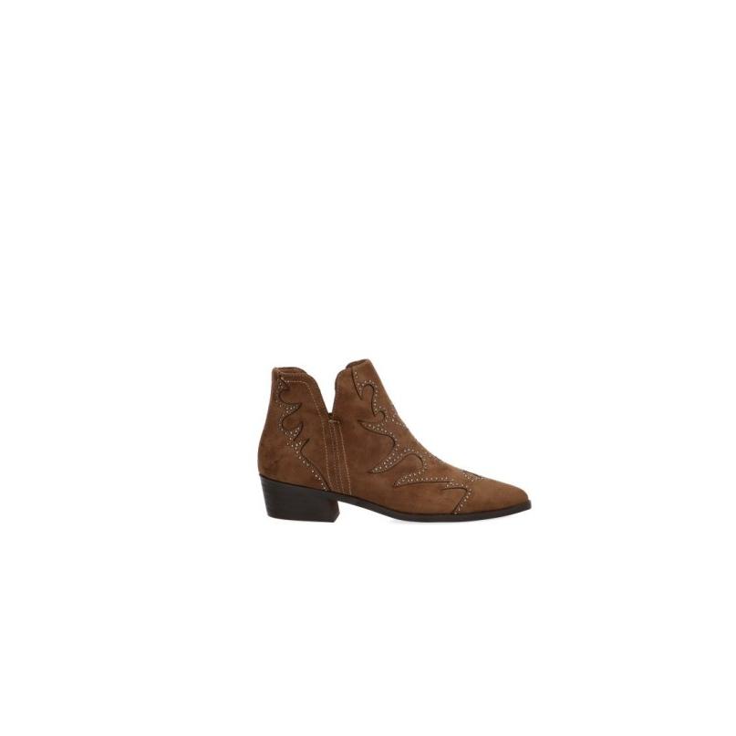 Botin Campero Yulia - Mujer - Tacón Medio - Modelo M6740 - Color Camel