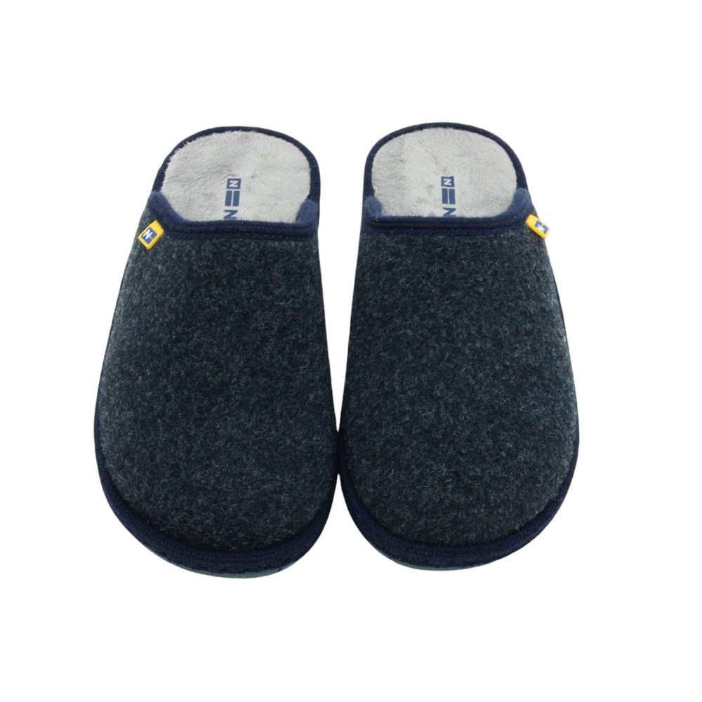 NORDIKA'S mod. 2625 zapatilla casa para mujer en lana natural, sin cordones
