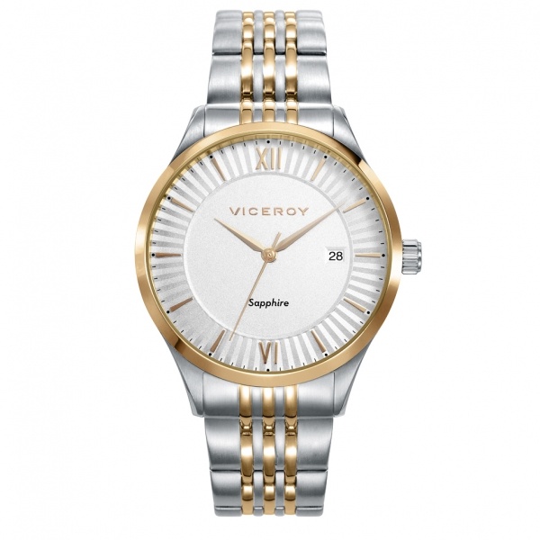 Reloj Viceroy 471224-03 | Analógico | Cuarzo | Esfera Plateada | Correa Marrón
