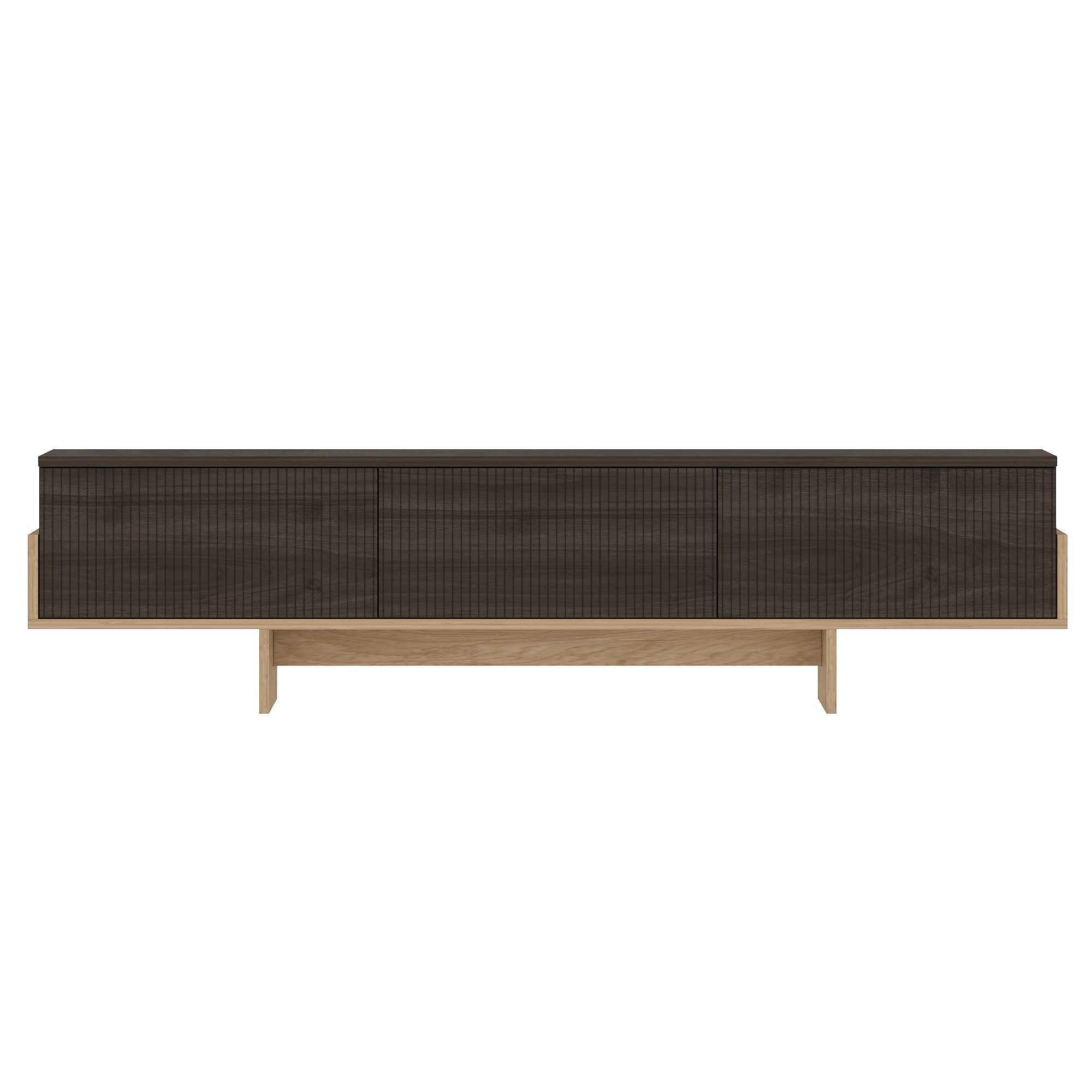 Habitat y Jardin - Mueble para la televisión de madera <<Hege>> - 180 x 30 x 44 cm - Marrón