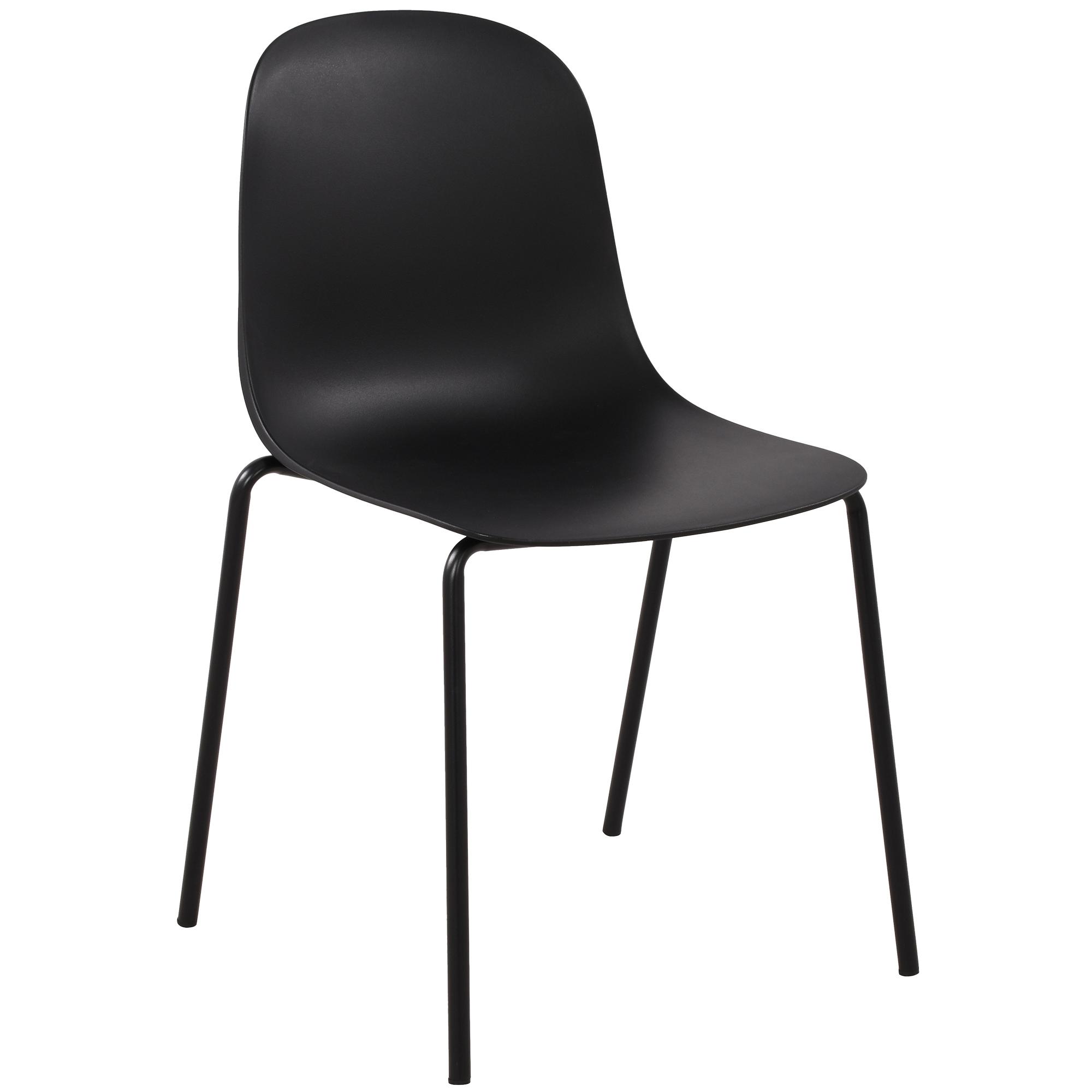 Silla Hardin apilable Negro