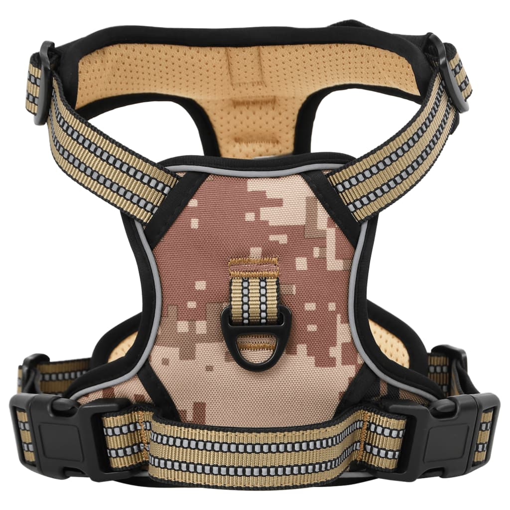 vidaXL Arnés para perros con bandas reflectantes ajustables L Color Azul,  Marrón,  camouflage brown y mas