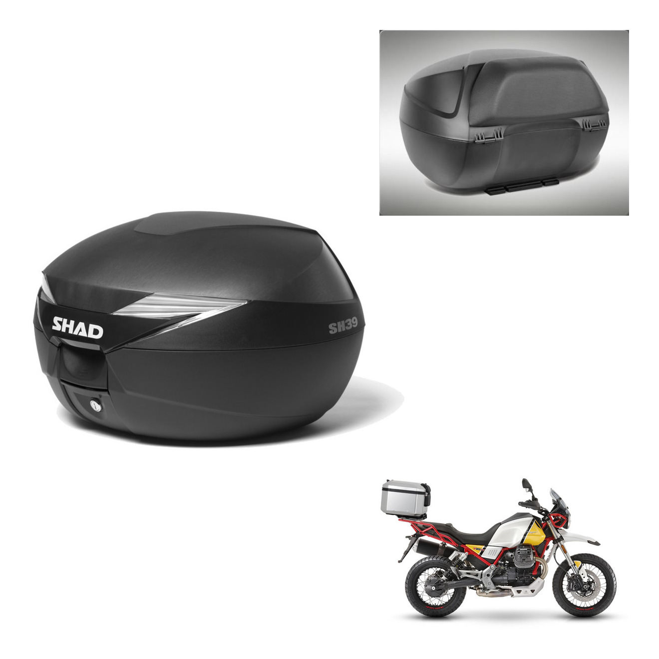 Baul Trasero + Respaldo De Pasajero + Herraje Montaje Sh39 Sh 39 KIT-240269