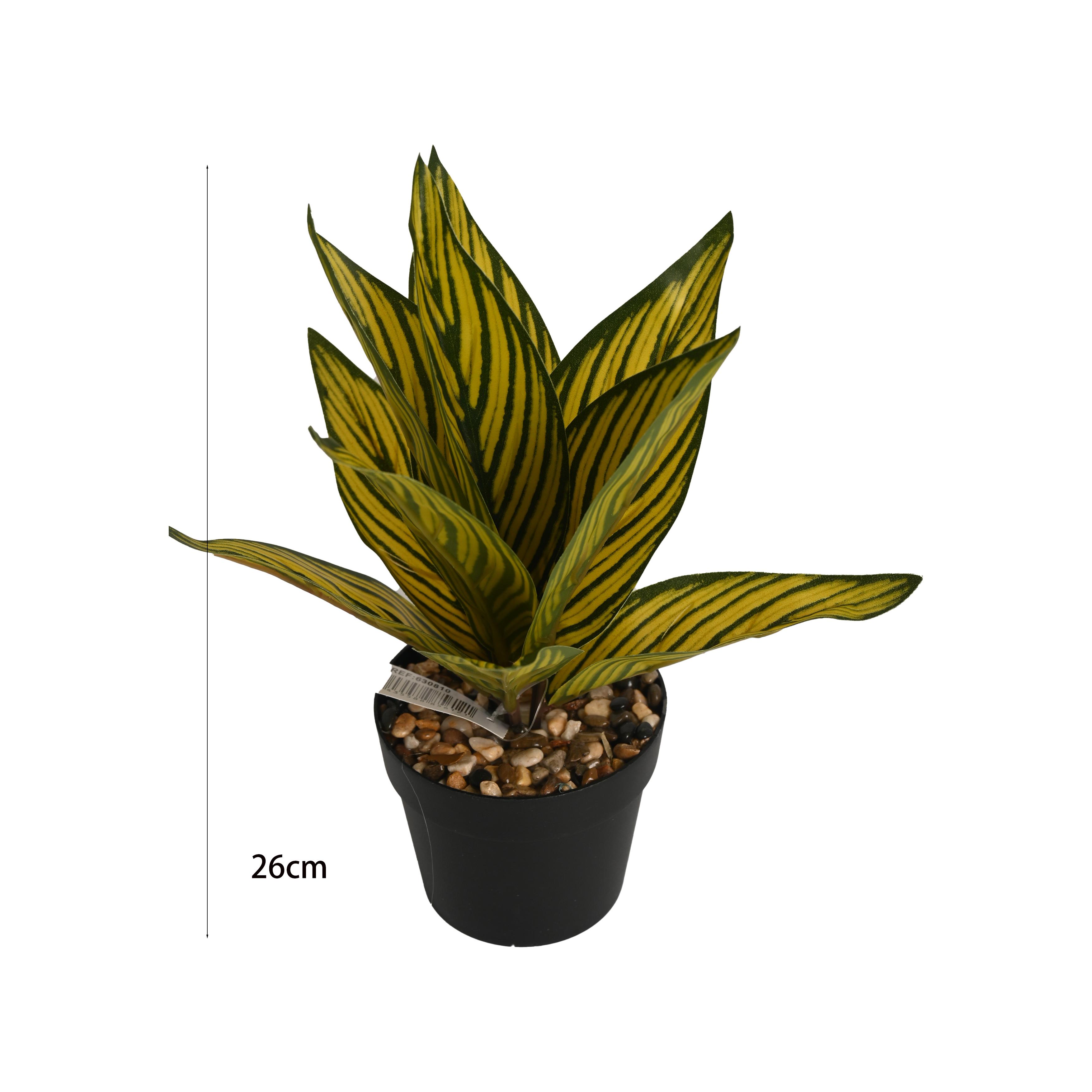 Poenia Arte Floral - Planta Artificial Realista Con Maceta 26CM - REF M630811 - Decoración Hogar