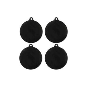 CA Sollbry - Juego de 4 alfombrillas antideslizantes de 22 cm para quemadores eléctricos, protector de placa de inducción, silicona reutilizable, resistente a altas temperaturas