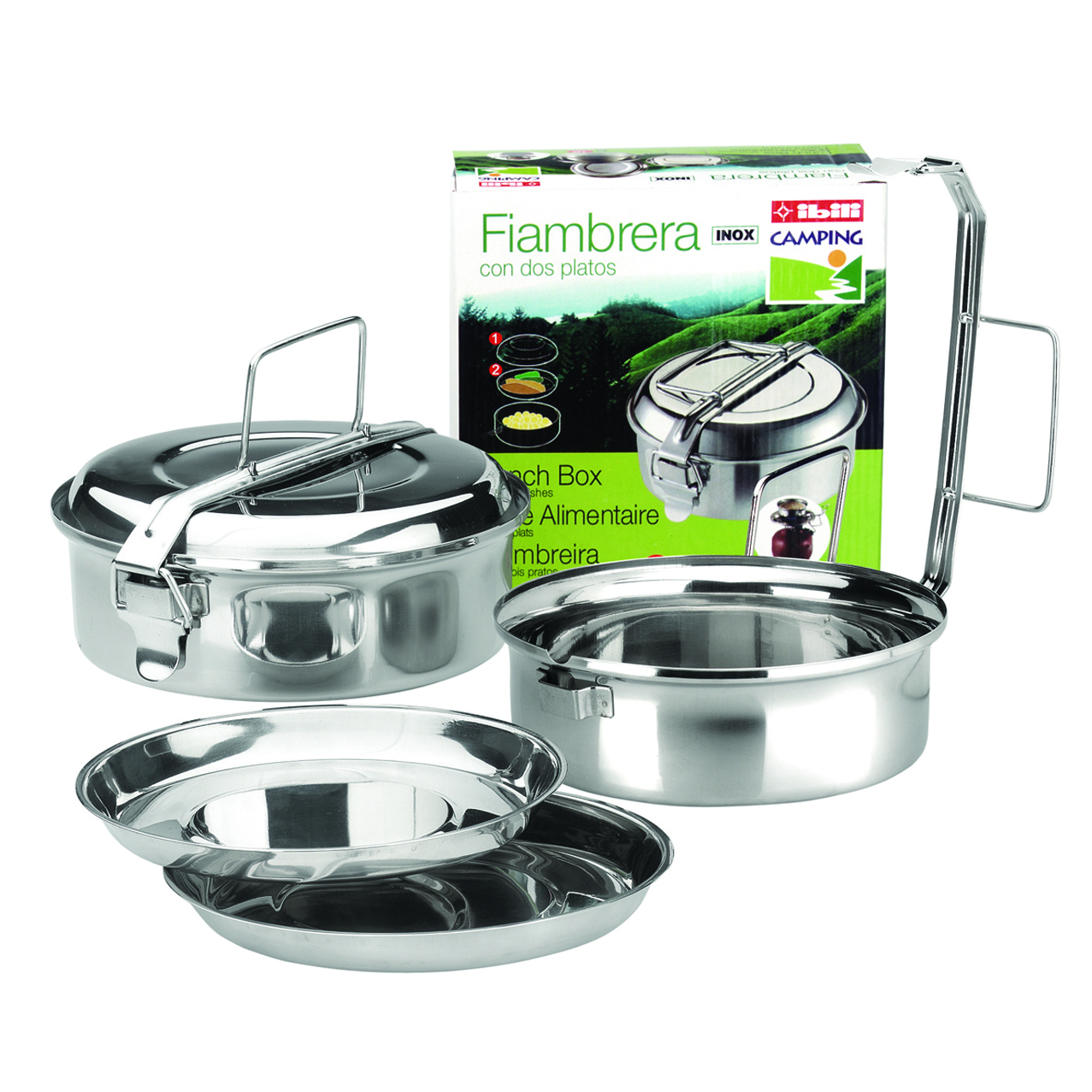 FIAMBRERA CON PLATOS INOX 20 CMS. MARCA IBILI REF.720620