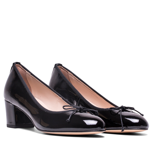 Elodie Salon Lorraine en Piel Charol Negro